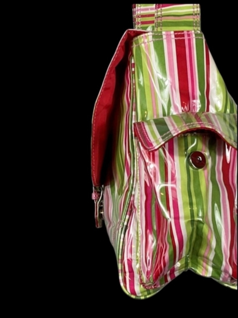 Kalencom Striped Pink & Green Baby Bag - Picture 6 of 10